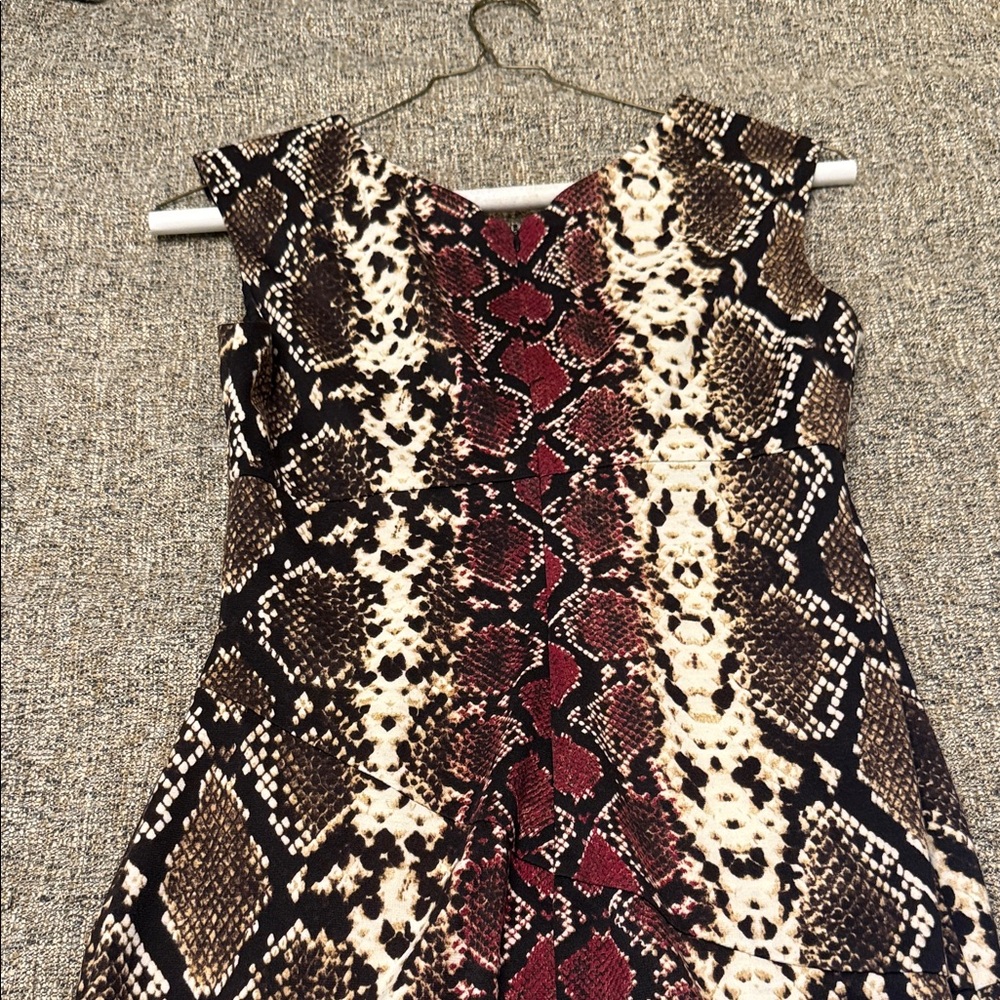 Calvin Klein Multicolor Snake Print Dress